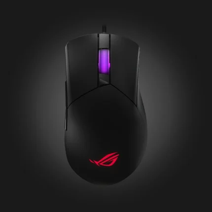 ASUS ROG Gladius III Core Black მაუსი — ზედხედის ფოტო