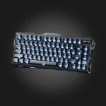GravaStar Mercury K1 Stealth Black Keyboard — სრული წინა ხედი