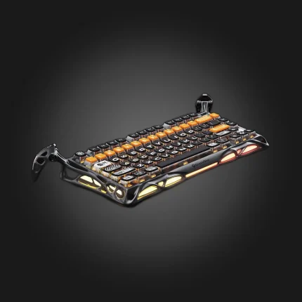 GravaStar Mercury K1 Pro CyberFlare კლავიატურა — წინა ხედი