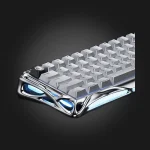 GravaStar Mercury V60 Pro Chrome Silver keyboard — close-up details
