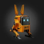 GravaStar Alpha65 65W Battle-Worn Yellow EU/UK — წინა და გვერდითი ხედი