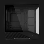 Lian Li VECTOR V100 MINI Black — გვერდითი ხედი ფანების გარეშე
