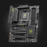 MSI MAG X870E TOMAHAWK WIFI — motherboard angled view