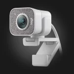 Logitech StreamCam 1080p 60fps White — დახრილი ხედი
