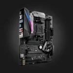 ASUS ROG STRIX X370-F GAMING — motherboard angled view