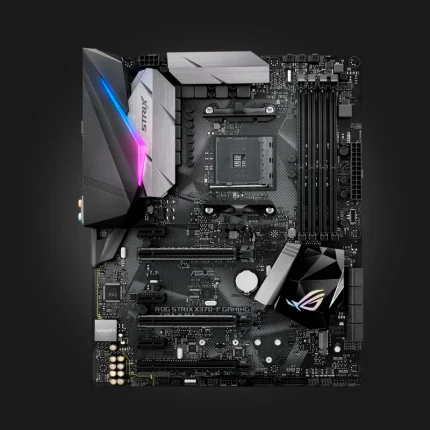 ASUS ROG STRIX X370-F GAMING — დედაპლატის წინა ხედი