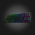 Razer Huntsman Tournament Edition Black — წინა ხედი კუთხიდან