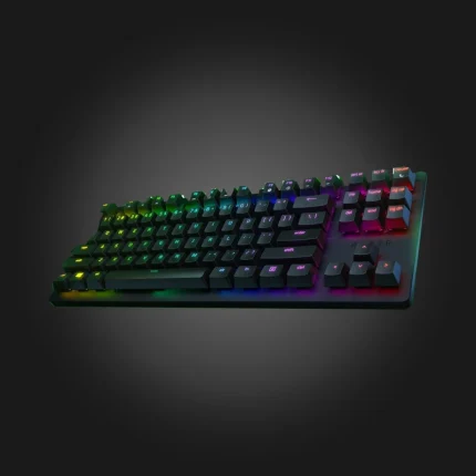 Razer Huntsman Tournament Edition Black — წინა ხედი კუთხიდან