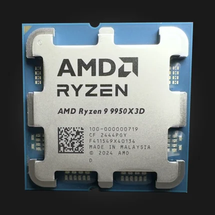 AMD Ryzen 9 9950X3D Tray — პროცესორის წინა ხედი