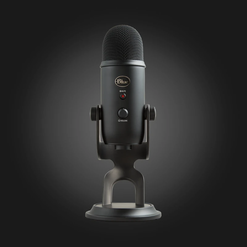 gge-9997-2315c64ffad0a55f1f9cea8c34e388a300554fea8d5199726b6ea8072caa7921 Blue Yeti Blackout microphone - front view