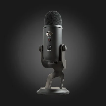 Blue Yeti Blackout Microphone - გვერდითი რაკურსი