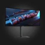 Gigabyte G34WQC2 მონიტორი — კუთხიდან ხედი