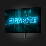 Gigabyte GO27Q24G EK შავი მონიტორი — გვერდითი ხედი