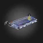 GravaStar Mercury K1 Pro Interstellar Silver კლავიატურა — სრული წინა ხედი