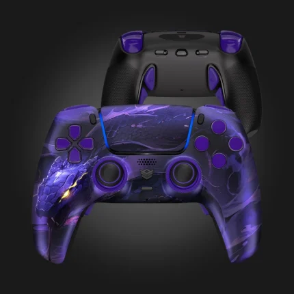 HexGaming PHANTOM Orochi Hall Effect კონტროლერი — წინა და უკანა ხედები