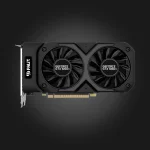 Palit GeForce GTX 1050 Ti Dual 4GB ვიდეო ბარათი — წინა ხედი