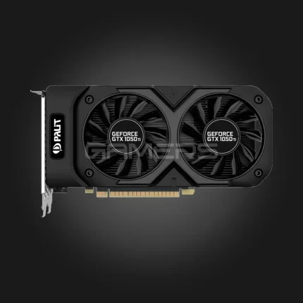 Palit GeForce GTX 1050 Ti Dual 4GB ვიდეო ბარათი — წინა ხედი