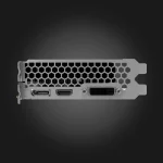 Palit GeForce GTX 1050 Ti Dual 4GB ვიდეო ბარათი — პორტების ხედი