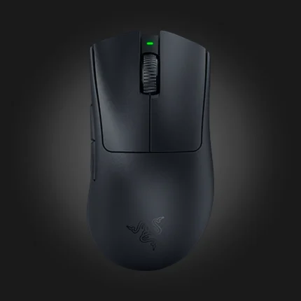 Razer DeathAdder V3 Pro Black — ზედა ხედი, ღილაკები და ბორბალი